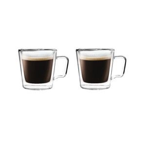 Zestaw 2 szklanek do espresso z podwójną ścianką Vialli Design, 80 ml