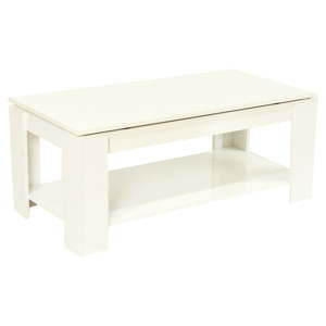Biały stolik z podnoszonym blatem Evergreen House Simply