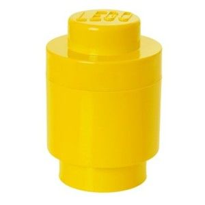 Żółty pojemnik okrągły LEGO®, ⌀ 12,5 cm