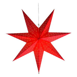 Czerwona dekoracja świetlna Star Trading Dot, ⌀ 54 cm