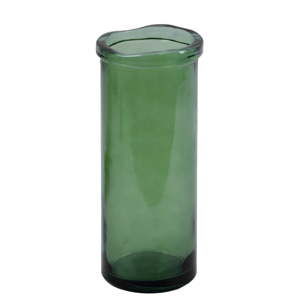 Butelkowozielony wazon ze szkła z recyklingu Ego Dekor Simplicity, wys. 36 cm
