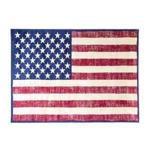 Dywan z motywem amerykańskiej flagi Cotex, 160x230 cm