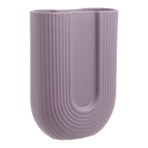 Fioletowy ceramiczny wazon InArt Elegant, wys. 24 cm