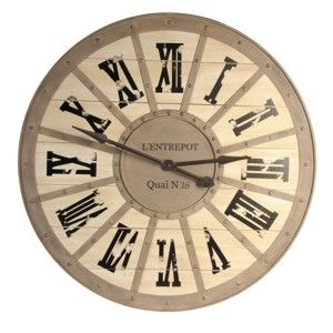 Zegar ścienny Antic Line Quai, 93 cm