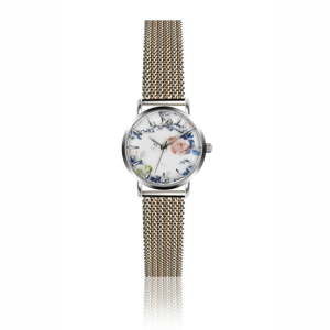 Zegarek damski z paskiem ze stali nierdzewnej w srebrnej i złotej barwie Emily Westwood Rosa