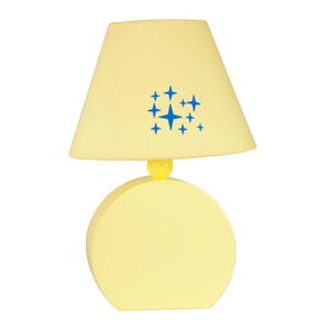 Jasnożółta lampa dziecięca ø 18 cm Ofelia – Candellux Lighting