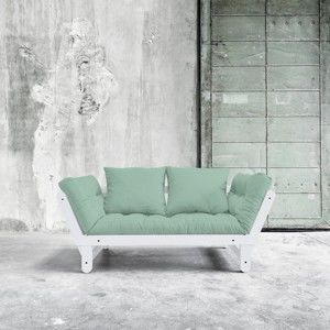 Sofa rozkładana Karup Design Beat White/Mint