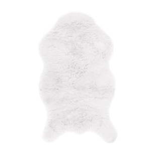 Biała sztuczna skórka Tiseco Home Studio Sheepskin, 80x150 cm