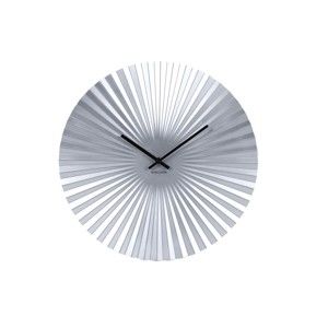 Zegar w kolorze srebra Karlsson Sensu, ⌀ 40 cm