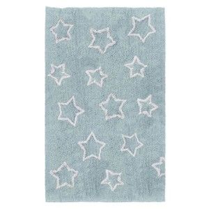 Niebieski dywan dziecięcy Tanuki White Stars, 120x160 cm