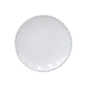Biały kamionkowy talerz na pieczywo Costa Nova Pearl, ⌀ 17 cm