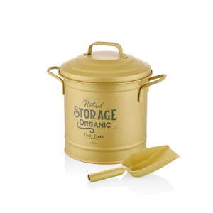 Pojemnik na kompost w matowym złotym kolorze The Mia