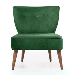 Zielony fotel tapicerowany Balcab Home Molly