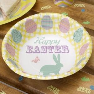 Zestaw 8 papierowych misek Neviti Happy Easter