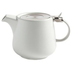 Biały dzbanek porcelanowy do herbaty z sitkiem Maxwell & Williams Tint, 600 ml