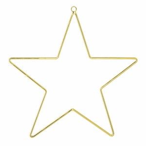 Dekoracyja gwiazda wisząca w złotej barwie Bloomingville