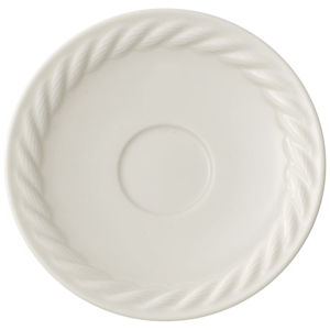 Biały porcelanowy spodek pod espresso Villeroy & Boch Montauk, 12 cm