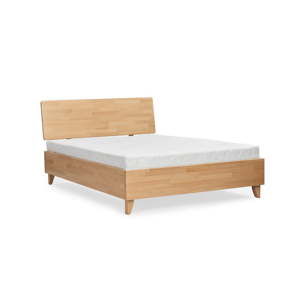 Łóżko dwuosobowe z litego drewna bukowego SKANDICA Viveca, 140x200 cm
