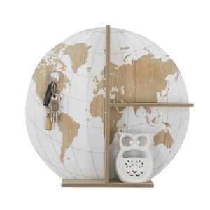 Półka Mauro Ferretti White World Globe