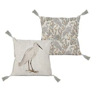 Poduszka Linen Couture Borlas Flamingo, 45x45 cm