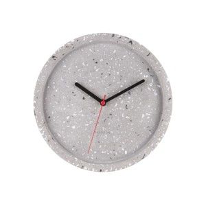 Szary zegar ścienny Karlsson Tom, ⌀ 26 cm