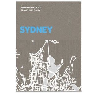Mapa z kartkami na notatki Palomar Transparent City Sydney