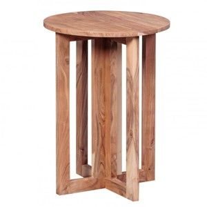 Stolik z litego drewna akacji Skyport Malvina