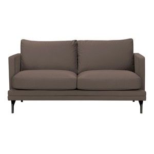 Brązowa sofa 2-osobowa z czarną konstrukcją Windsor & Co Sofas Jupiter