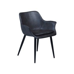 Szare krzesło z podłokietnikami DAN–FORM Combino