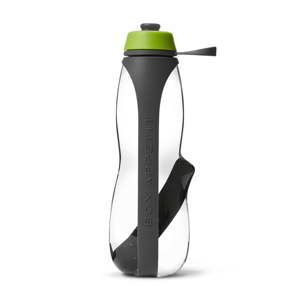 Szaro-zielona butelka sportowa filtrująca z aktywnym węglem Balck + Blum Eau Good Duo, 700 ml