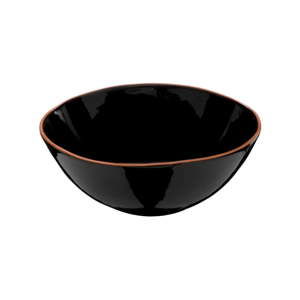 Czarna misa na sałatę z terakoty Premier Housewares Calisto, ⌀ 28 cm