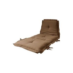Kawowy futon wielofunkcyjny Karup Design Sit & Sleep Mocca, 80x200 cm
