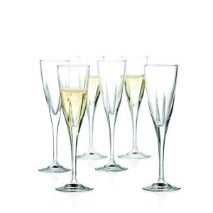 Zestaw 6 kieliszków do szampana RCR Cristalleria Italiana Arezzo, 170 ml