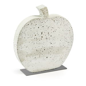 Biała dekoracja z cementu La Forma Sens Apple, 37x40 cm
