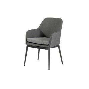 Szare metalowe krzesło ogrodowe Domino – Exotan