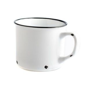 Biały ceramiczny kubek Dakls Story Time Over Tea, 230 ml