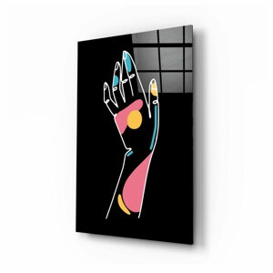 Szklany obraz Insigne Abstract Colored Hand, 46x72 cm