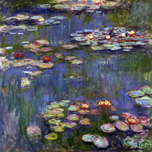 Obraz - reprodukcje 70x70 cm Water Lilies, Claude Monet – Fedkolor