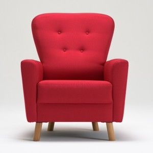 Czerwony fotel Balcab Home Unique