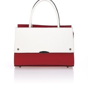 Skórzana torebka Advik,czerwono-biała
