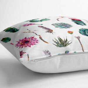 Poszewka na poduszkę z domieszką bawełny Minimalist Cushion Covers Succulent, 70x70 cm