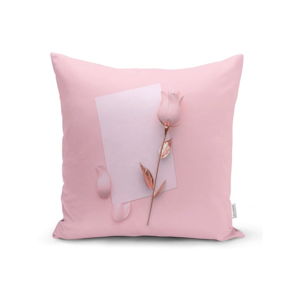 Poszewka na poduszkę Minimalist Cushion Covers Golden Rose With Letter, 45x45 cm