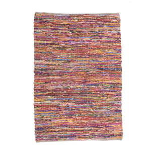 Kolorowy dywan z bawełny i juty InArt, 120x180 cm