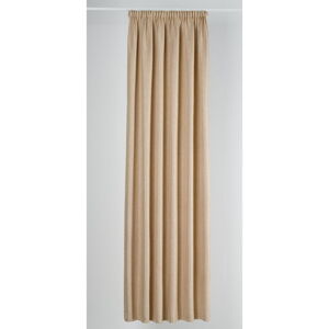 Beżowa zasłona 210x260 cm Britain – Mendola Fabrics