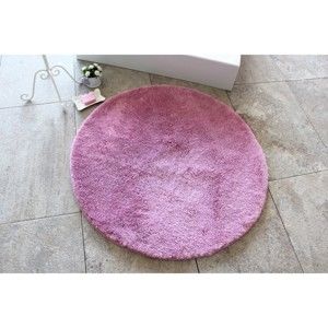 Fioletowy dywanik łazienkowy Confetti Bathmats Colors of Lilac, ⌀ 90 cm