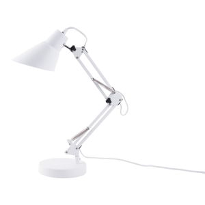 Biała żelazna lampa stołowa Leitmotiv Fit
