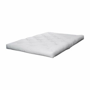 Biały średnio twardy materac futon 90x200 cm Comfort – Karup Design