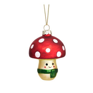Szklana ozdoba świąteczna Happy Mushroom – Sass & Belle