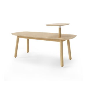 Naturalny stolik z litego drewna bukowego 56x120 cm Swivo – Umbra