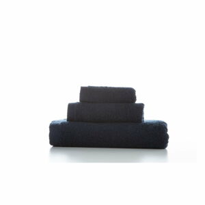 Zestaw 3 ciemnoniebieskich bawełnianych ręczników El Delfin Lisa Coral I